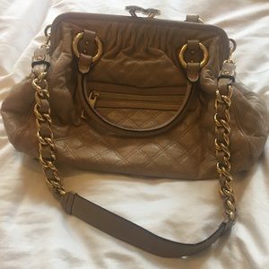Marc Jacobs Quilted Leather Stam Bag - Beige/Nude